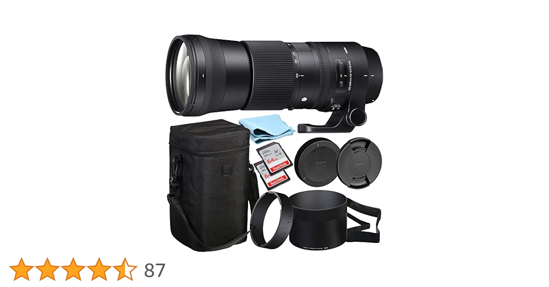 Sigma 150-600mm Canon Zoom Telephoto Lens - F/5-6.3 DG OS